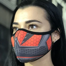 Маски защитные: маска Sport Reflex красная неопрен